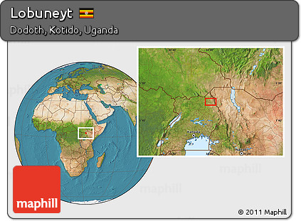 Satellite Location Map of Lobuneyt