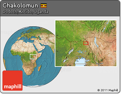 Satellite Location Map of Chakolomun
