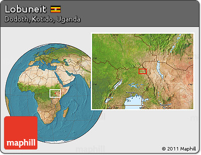Satellite Location Map of Lobuneit