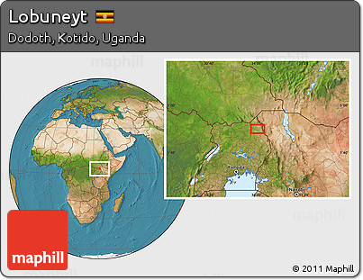 Satellite Location Map of Lobuneyt
