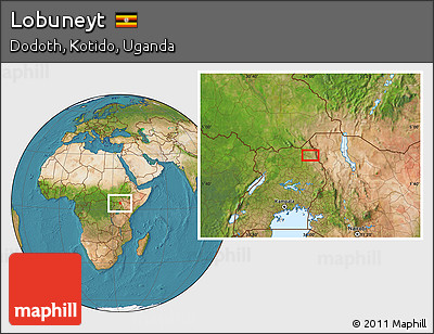 Satellite Location Map of Lobuneyt
