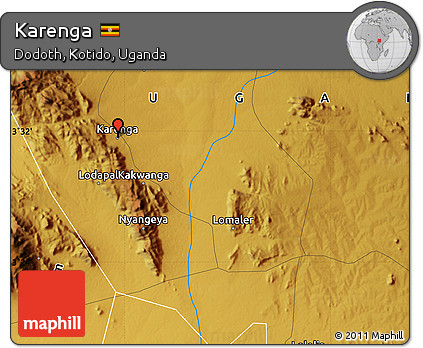 Physical Map of Karenga