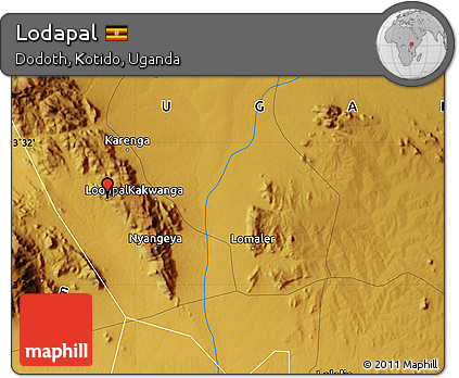 Physical Map of Lodapal