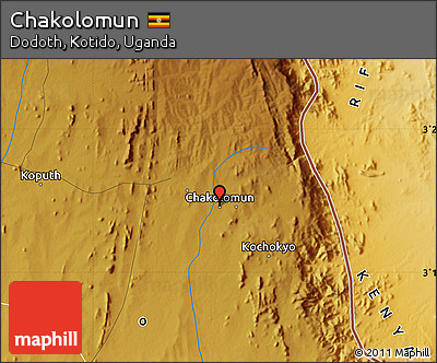 Physical Map of Chakolomun