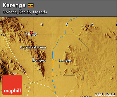 Physical Map of Karenga