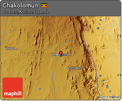 Physical Map of Chakolomun