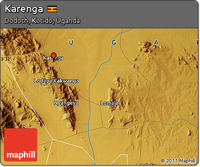 Physical Map of Karenga