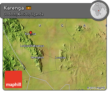 Satellite Map of Karenga
