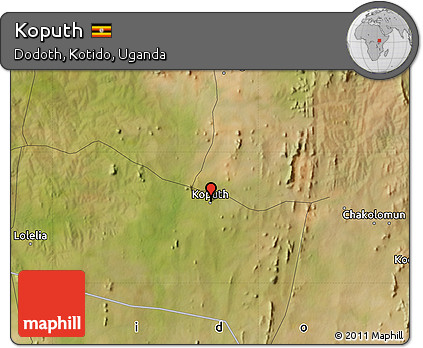 Satellite Map of Koputh