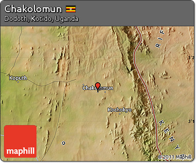 Satellite Map of Chakolomun