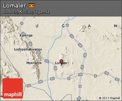 Shaded Relief Map of Lomaler