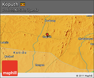 Political Panoramic Map of Koputh