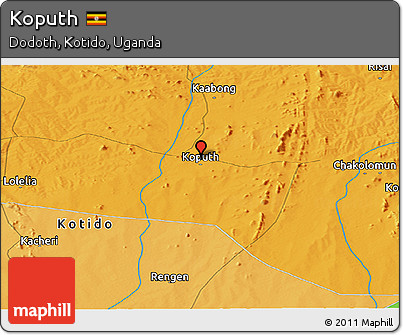 Political Panoramic Map of Koputh