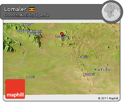 Satellite Panoramic Map of Lomaler