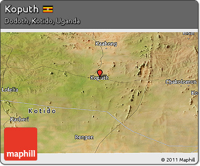 Satellite Panoramic Map of Koputh