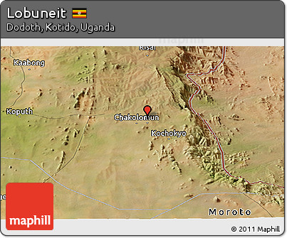 Satellite Panoramic Map of Lobuneit