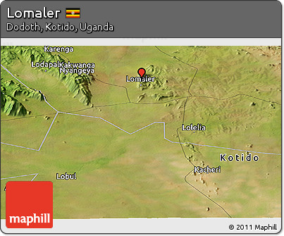 Satellite Panoramic Map of Lomaler