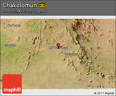Satellite Panoramic Map of Chakolomun