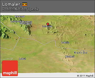 Satellite Panoramic Map of Lomaler