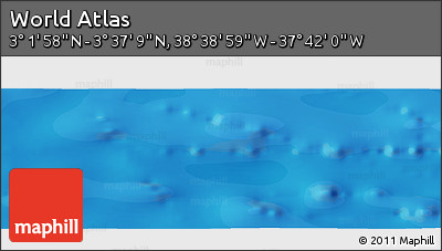 Political Panoramic Map of the Area around 3° 19' 33" N, 38° 10' 29" W