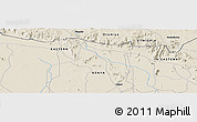 Shaded Relief Panoramic Map of Dabel