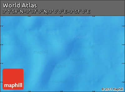 Physical Map of the Area around 3° 19' 33" N, 3° 28' 30" E