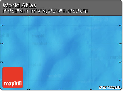 Physical Map of the Area around 3° 19' 33" N, 3° 28' 30" E