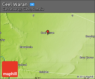 Physical Map of Ceel Waran