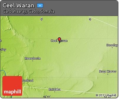 Physical Map of Ceel Waran