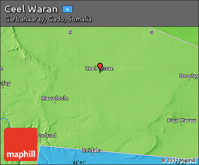 Political Map of Ceel Waran