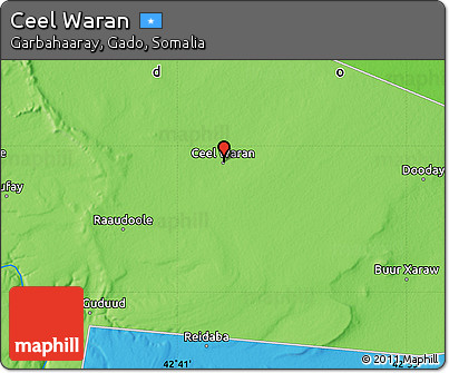 Political Map of Ceel Waran