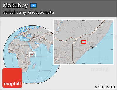 Gray Location Map of Makuboy