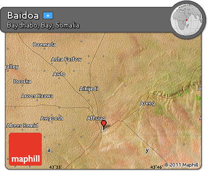 Satellite Map of Baidoa