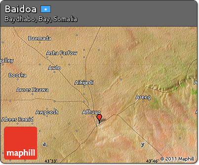 Satellite Map of Baidoa