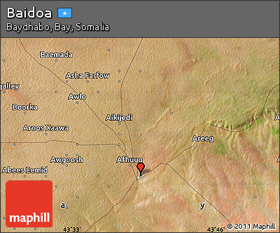 Satellite Map of Baidoa