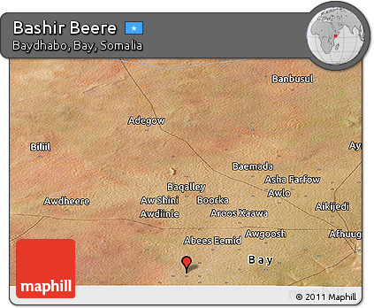 Satellite Panoramic Map of Bashir Beere