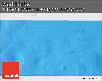 Physical 3D Map of the Area around 3° 19' 33" N, 45° 49' 30" W