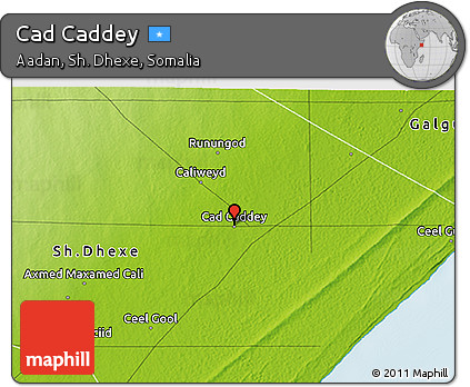 Physical 3D Map of Cad Caddey