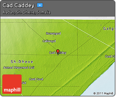 Physical 3D Map of Cad Caddey