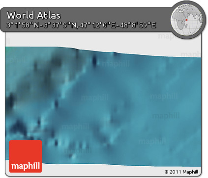Satellite 3D Map of the Area around 3° 19' 33" N, 47° 40' 29" E