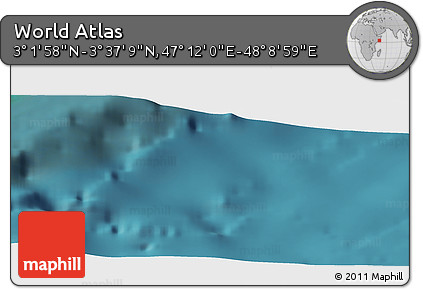 Satellite Panoramic Map of the Area around 3° 19' 33" N, 47° 40' 29" E