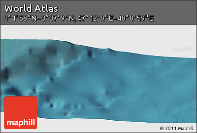 Satellite Panoramic Map of the Area around 3° 19' 33" N, 47° 40' 29" E