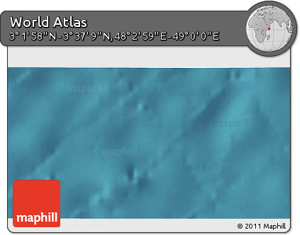 Satellite 3D Map of the Area around 3° 19' 33" N, 48° 31' 29" E