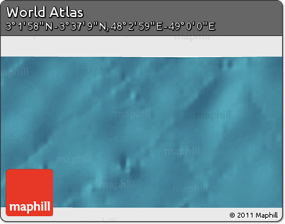 Satellite 3D Map of the Area around 3° 19' 33" N, 48° 31' 29" E