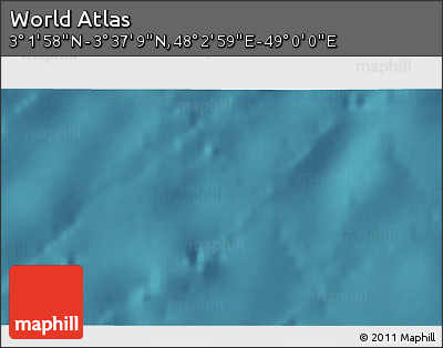 Satellite 3D Map of the Area around 3° 19' 33" N, 48° 31' 29" E