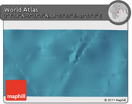 Satellite 3D Map of the Area around 3° 19' 33" N, 49° 22' 30" E