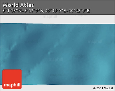 Satellite 3D Map of the Area around 3° 19' 33" N, 50° 13' 30" E