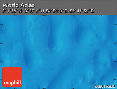 Physical Map of the Area around 3° 19' 33" N, 55° 19' 30" E
