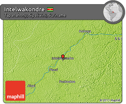 Physical 3D Map of Intelwakondre