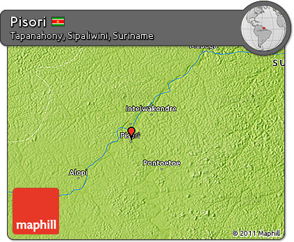Physical 3D Map of Pisori